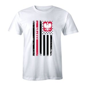 Polska American Flag US Pride Patriotic T-shirt